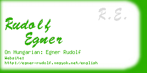 rudolf egner business card